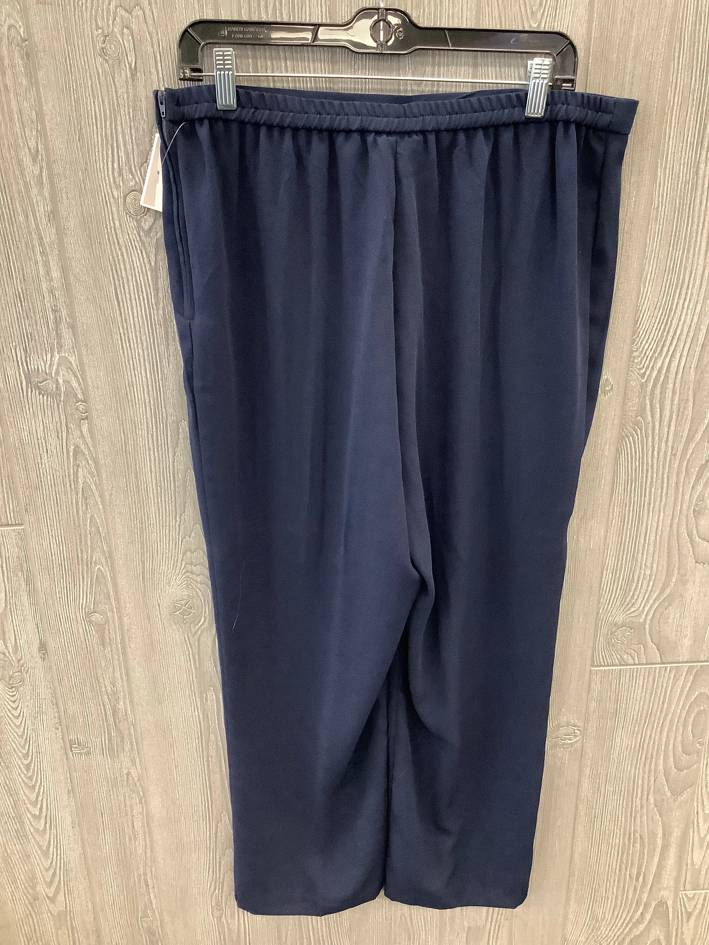 Pants Dress By Sag Harbor In Blue, Size: 16petite
