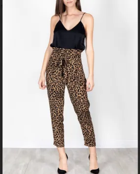 Paper Bag Leopard Pants