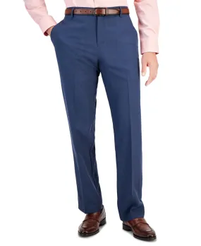 Perry Ellis Portfolio Mens Modern fit Dress Pants 32 / 32 Blue Plaid Stretch