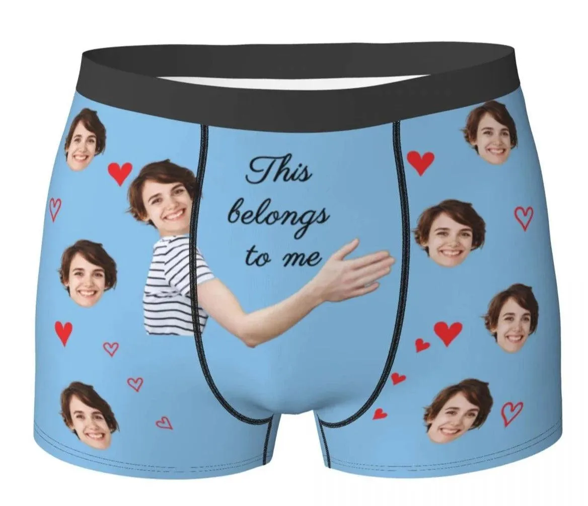 Personalised Underwear for Men, Valentines Day Gifts for Him