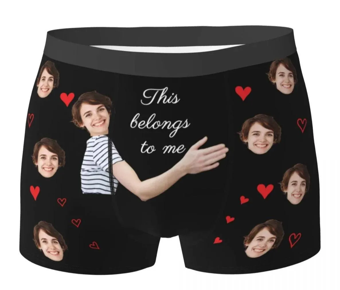 Personalised Underwear for Men, Valentines Day Gifts for Him