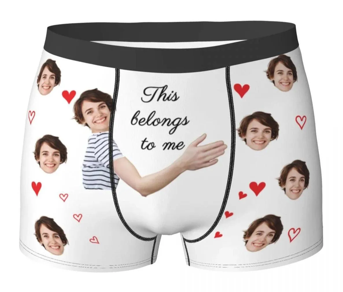 Personalised Underwear for Men, Valentines Day Gifts for Him