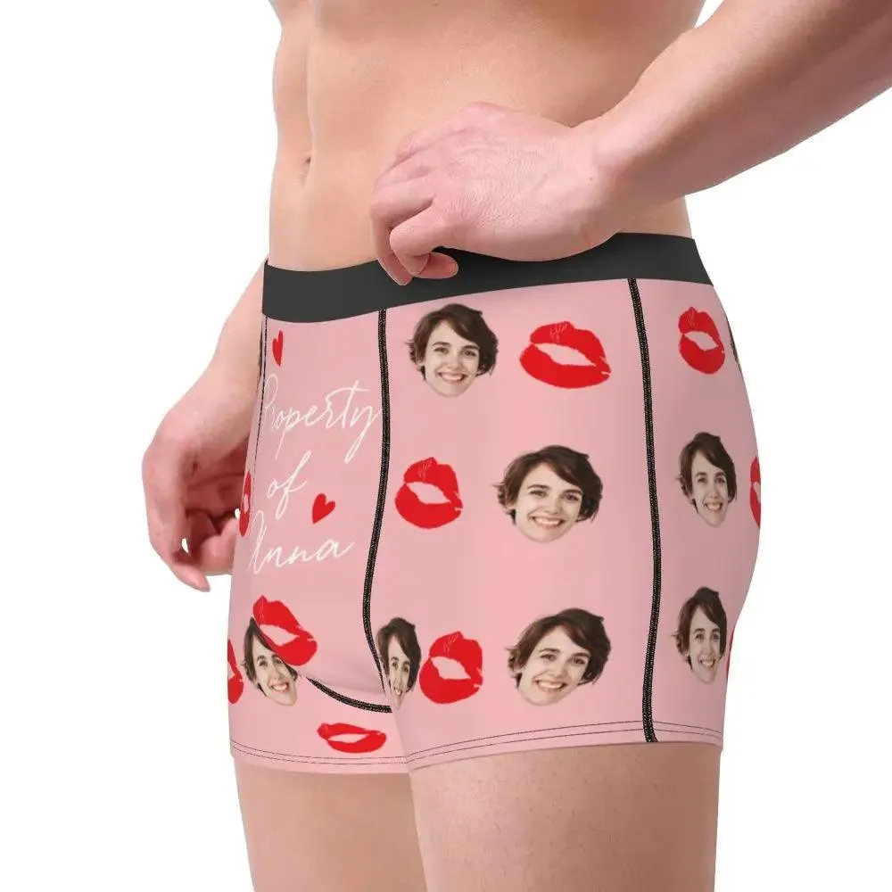 Personalised Underwear for Men, Valentines Day Gifts for Him