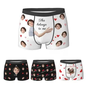 Personalised Underwear for Men, Valentines Day Gifts for Him