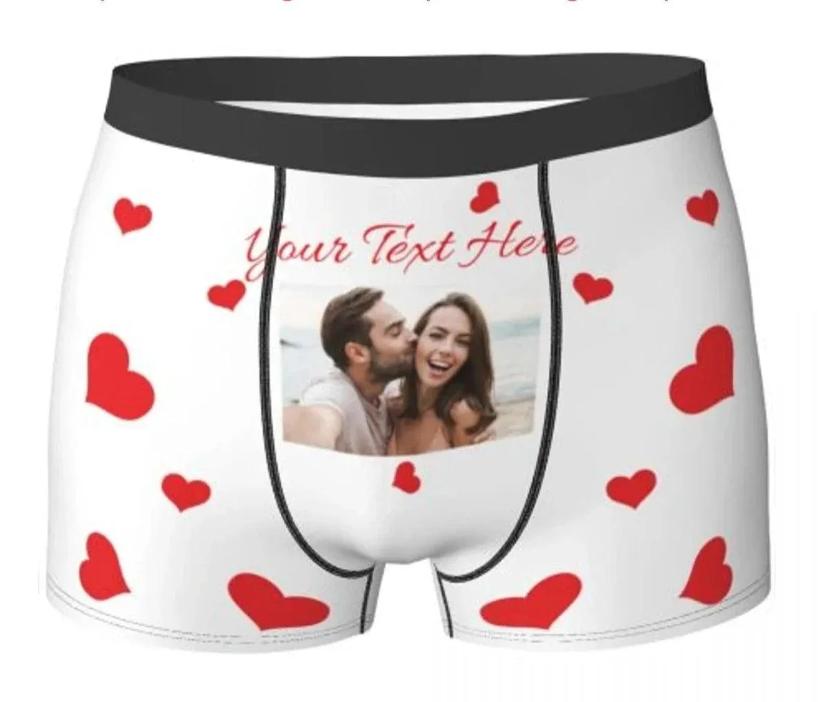 Personalised Underwear for Men, Valentines Day Gifts for Him