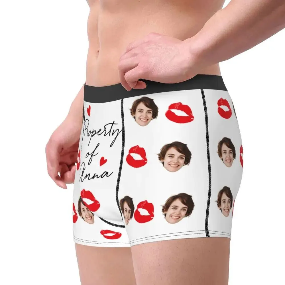 Personalised Underwear for Men, Valentines Day Gifts for Him