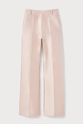 PINK NUDE Satin Flared Pants