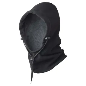 Pioneer 6-In-1 Fleece Waterproof Hood Black | Versatile Weather-Resistant Headwear | Balaclava, Beanie, Scarf, Neck Warmer | Adjustable Fit | One Size