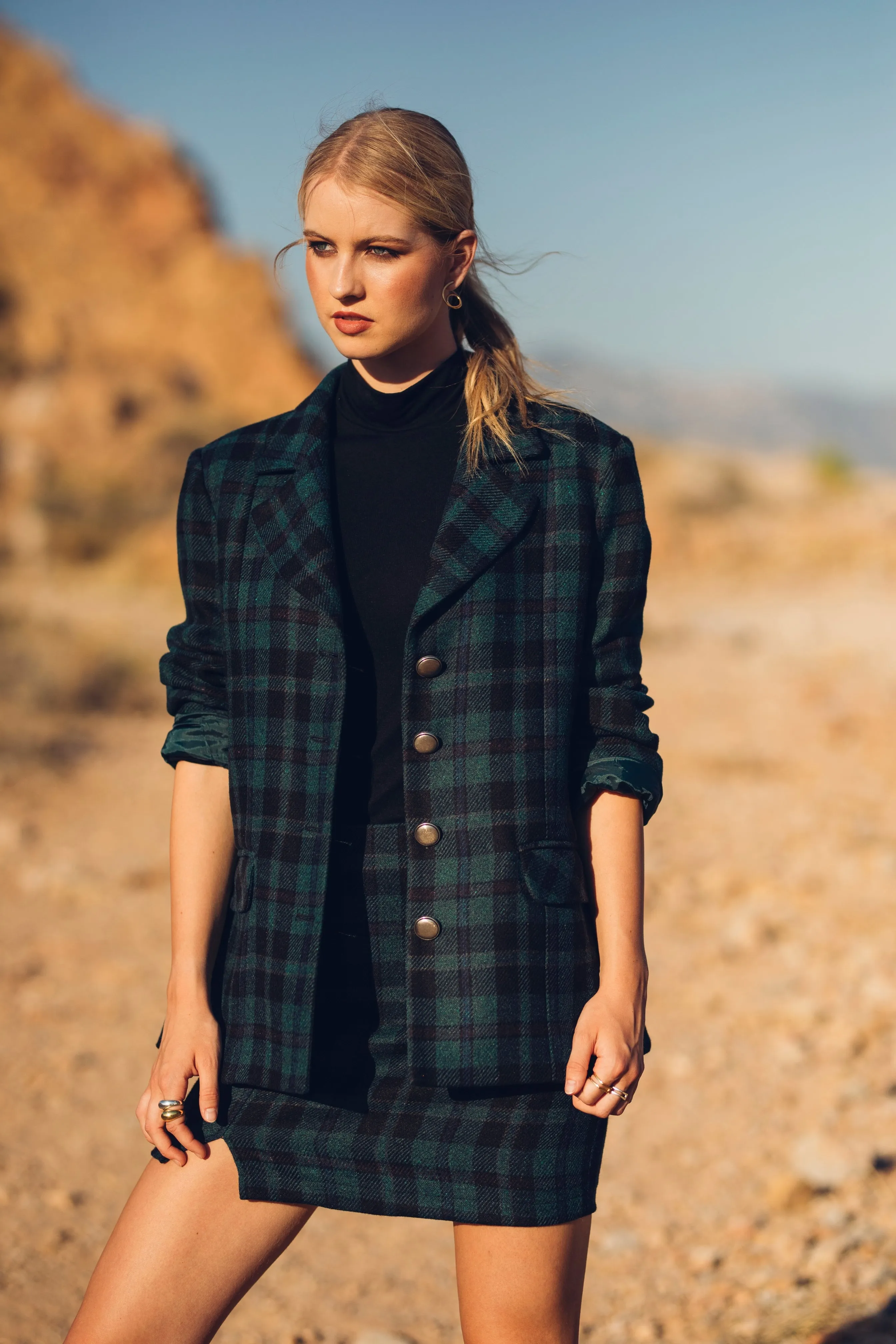 Plaid Blazer