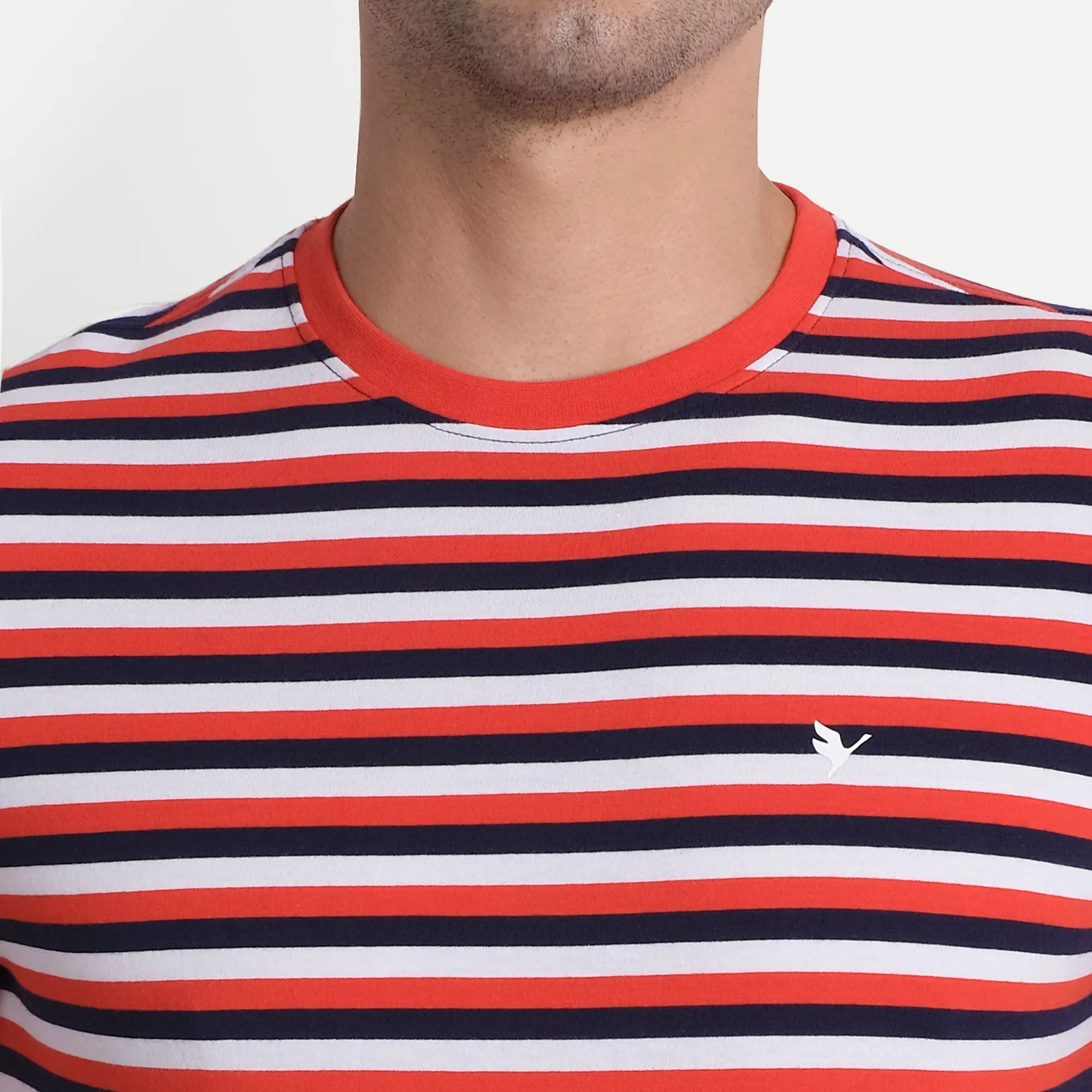 Premium Cotton Striped Full Sleeve Crew Neck T-Shirts
