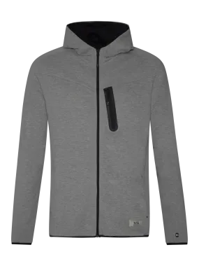 Protest NXGARISTOTLE Men's Front Zip Hoodie - Dark Grey Melee
