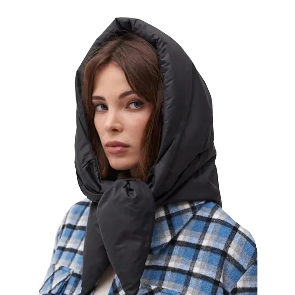 Quilted Hooded Triangle Scarf