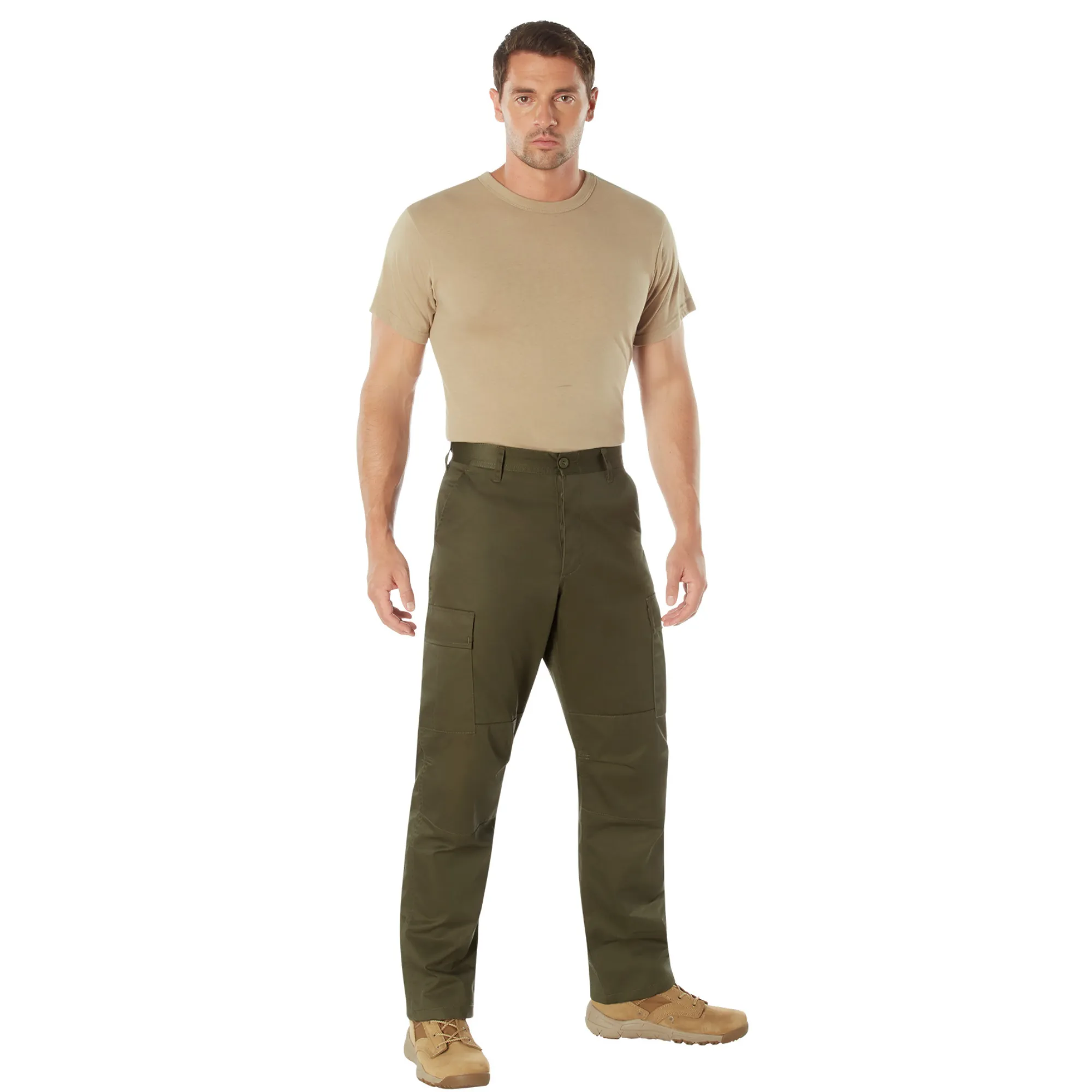 Ranger Green - Tactical BDU Pants - Cotton Polyester Twill - Button Fly
