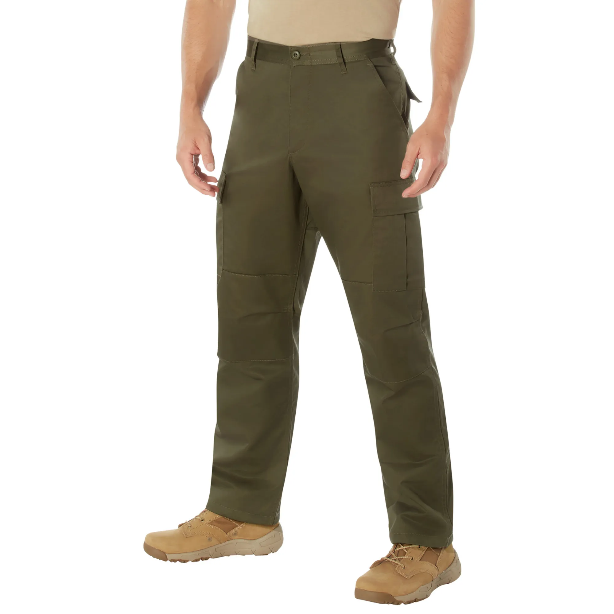Ranger Green - Tactical BDU Pants - Cotton Polyester Twill - Button Fly