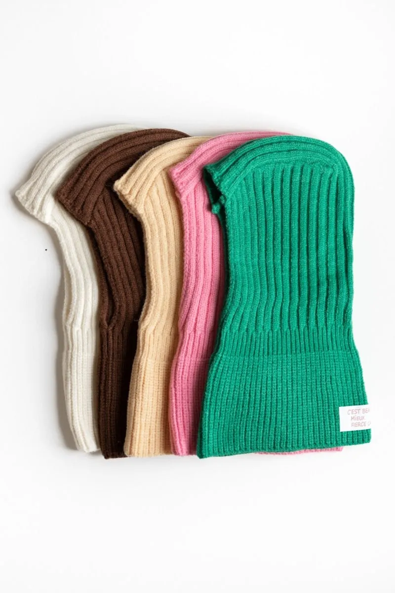 ribbed balaclava