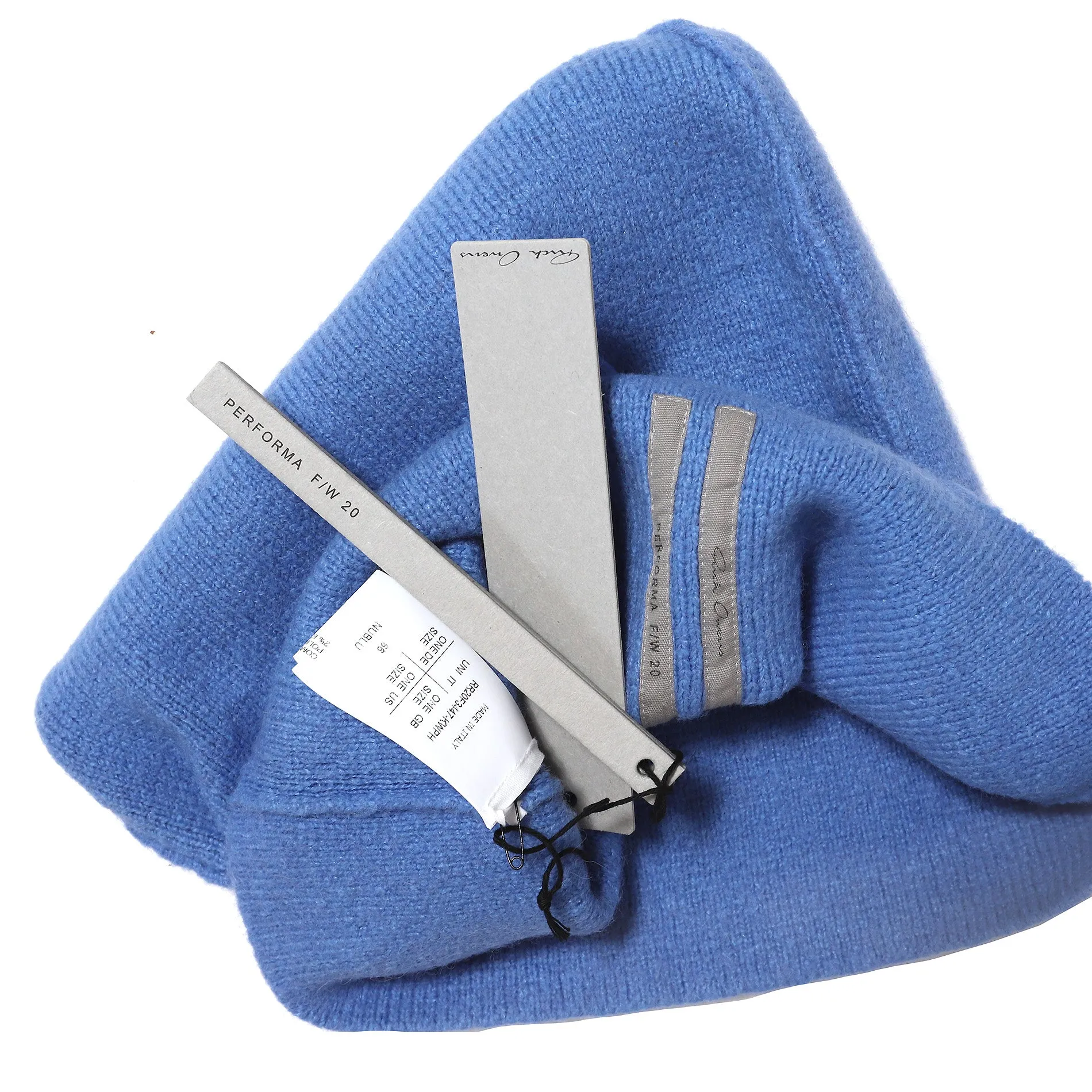 Rick Owens FW20 Blue Balaclava Mask