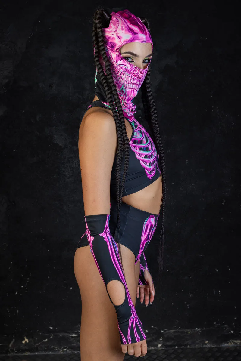 Rosy Skeleton Balaclava