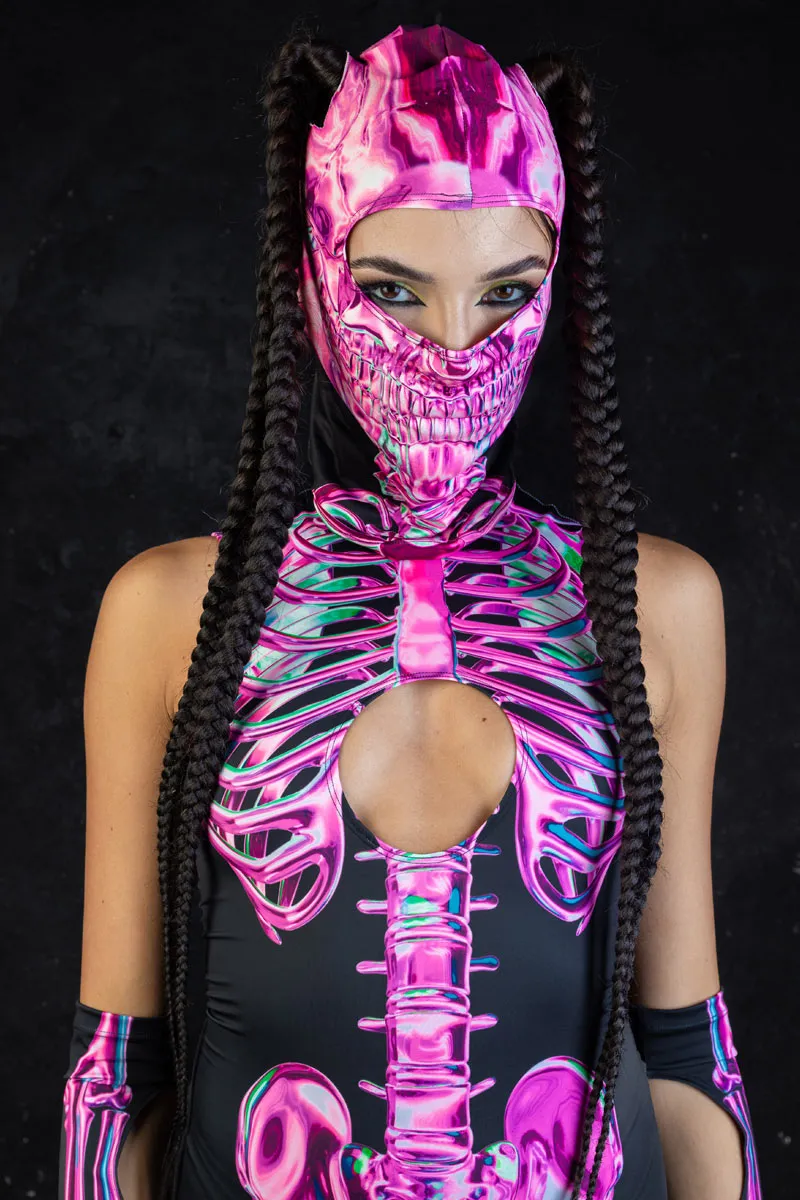 Rosy Skeleton Balaclava