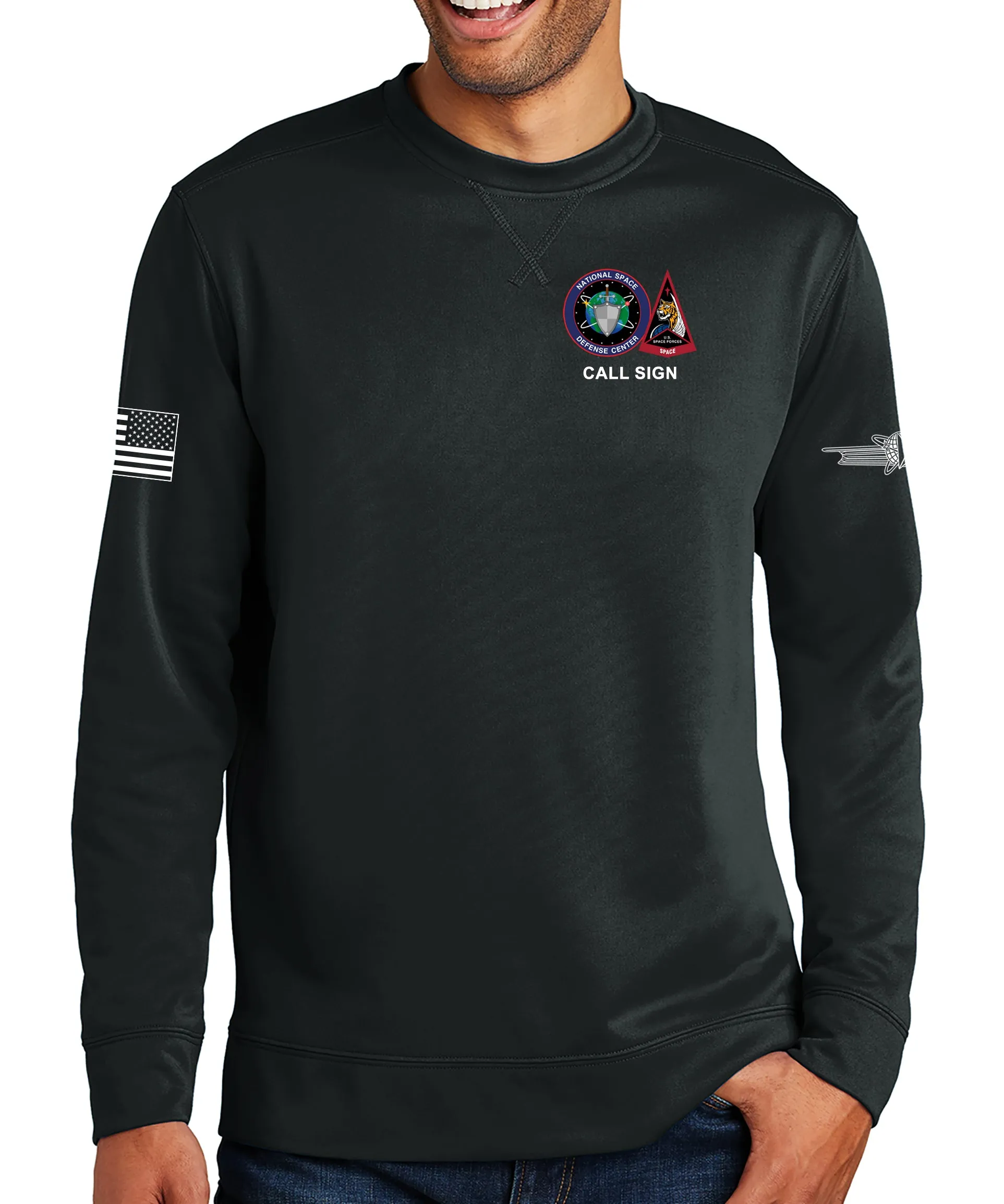S4S & NSDC Polyester Crewneck Unisex Sweatshirt. This shirt IS approved for PT.