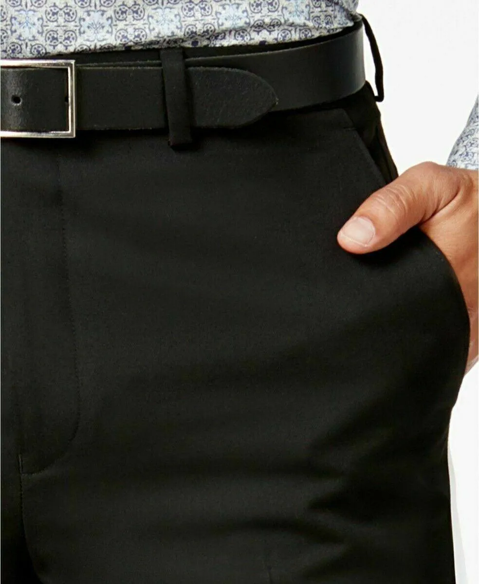 Sean John Mens Classic fit Dress Pants 44 / 30 Black Solid