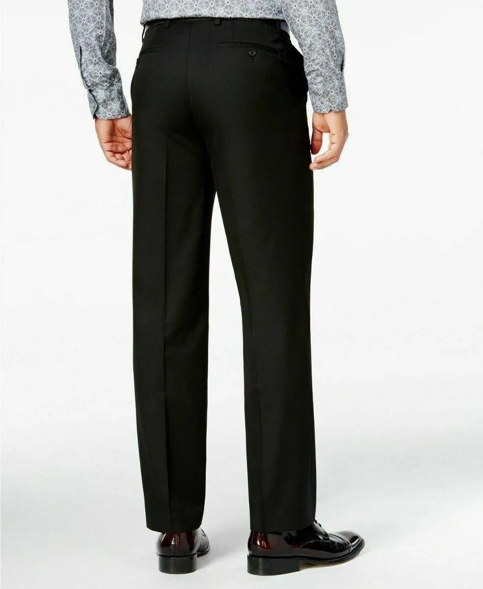 Sean John Mens Classic fit Dress Pants 44 / 30 Black Solid