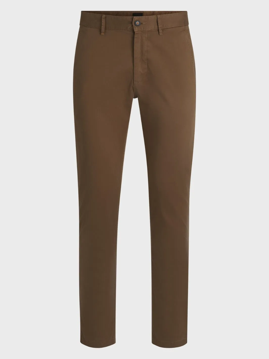 SLIM-FIT CHINOS IN STRETCH COTTON Brun