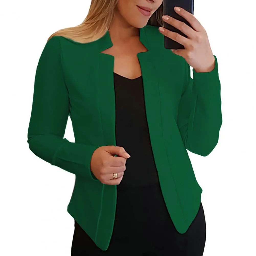 Solid Color Slim Fit Women Blazer