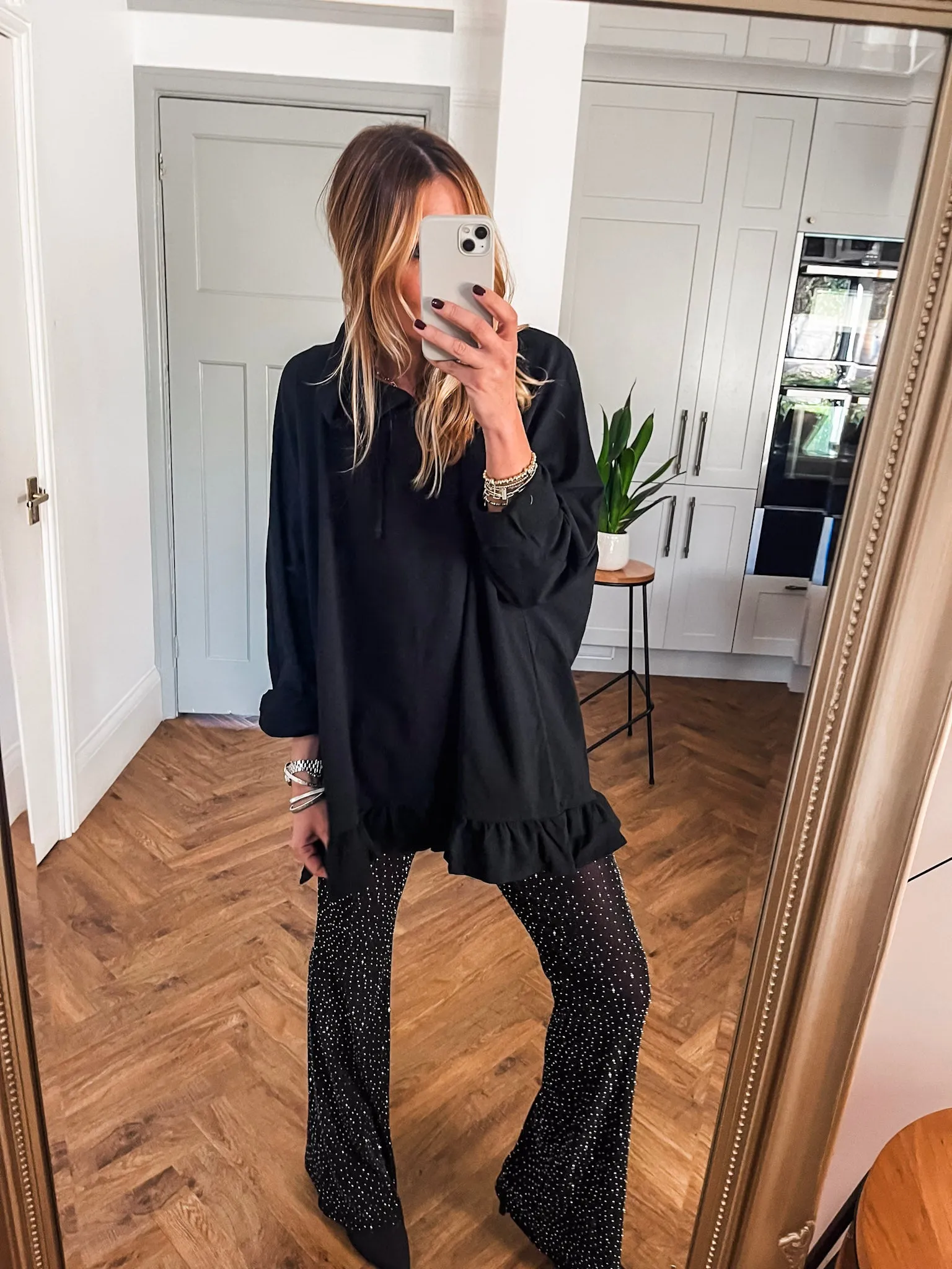 Sparkle Stretch Flared Trouser