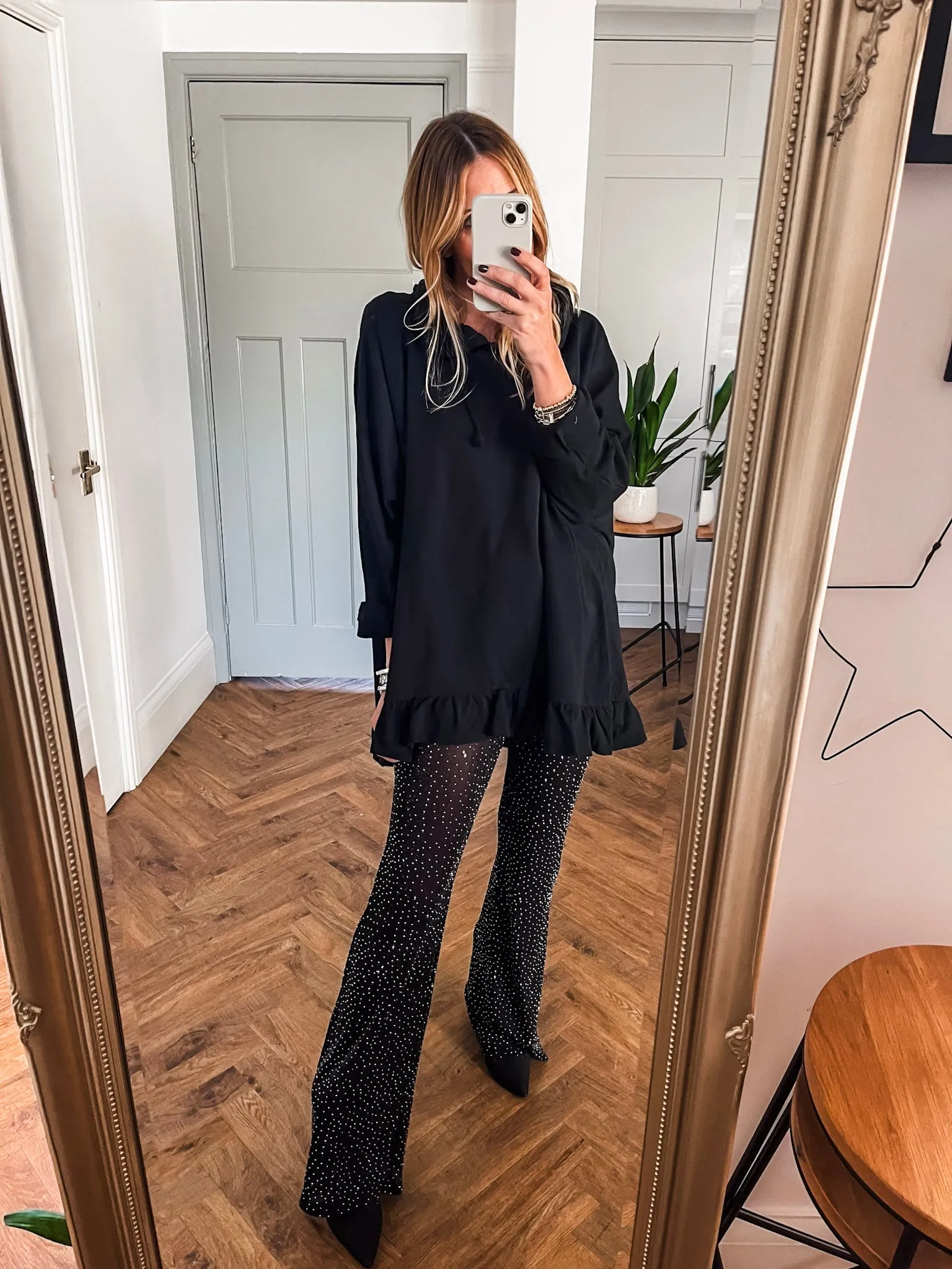 Sparkle Stretch Flared Trouser