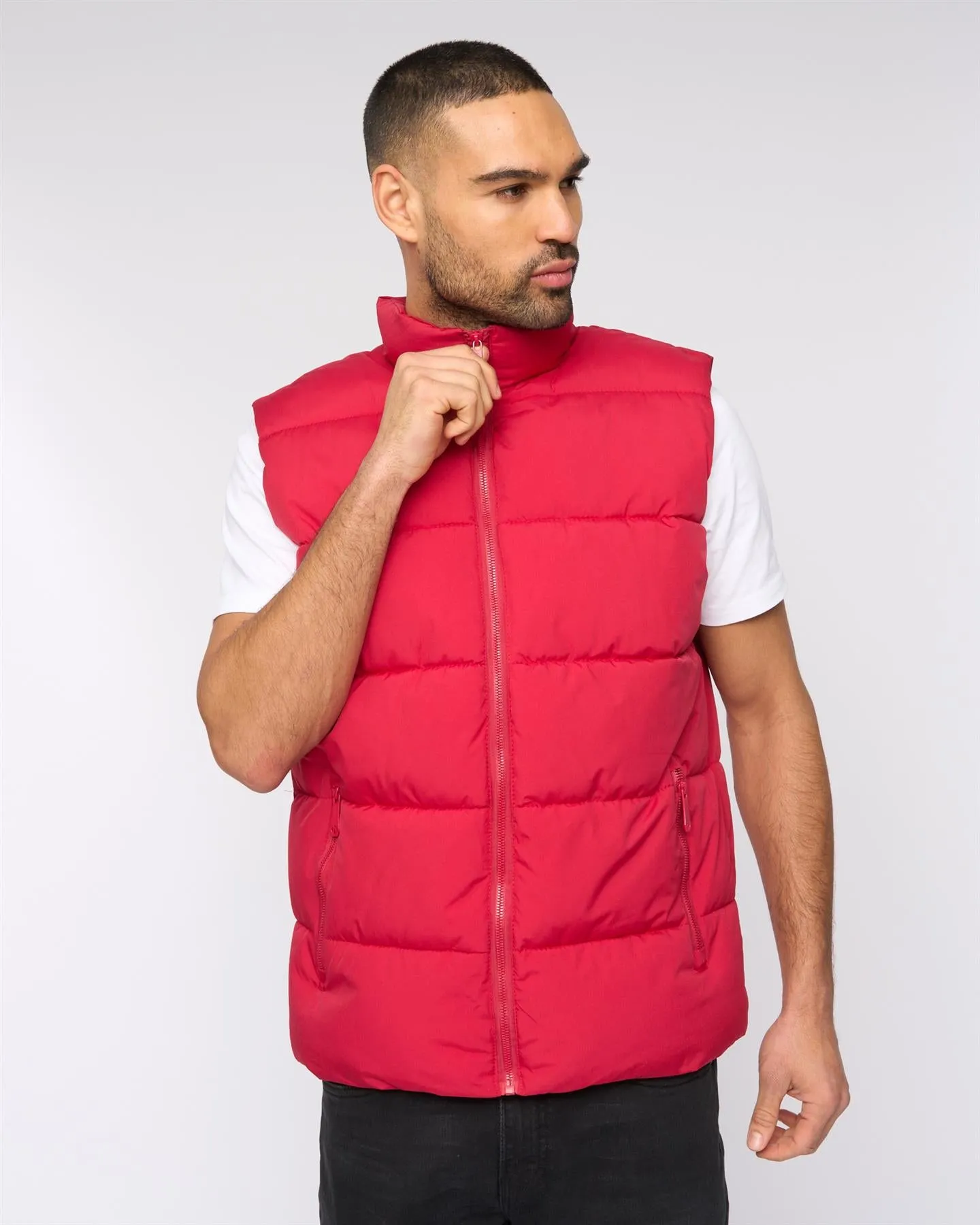 Stanten Puffer Gilet Red