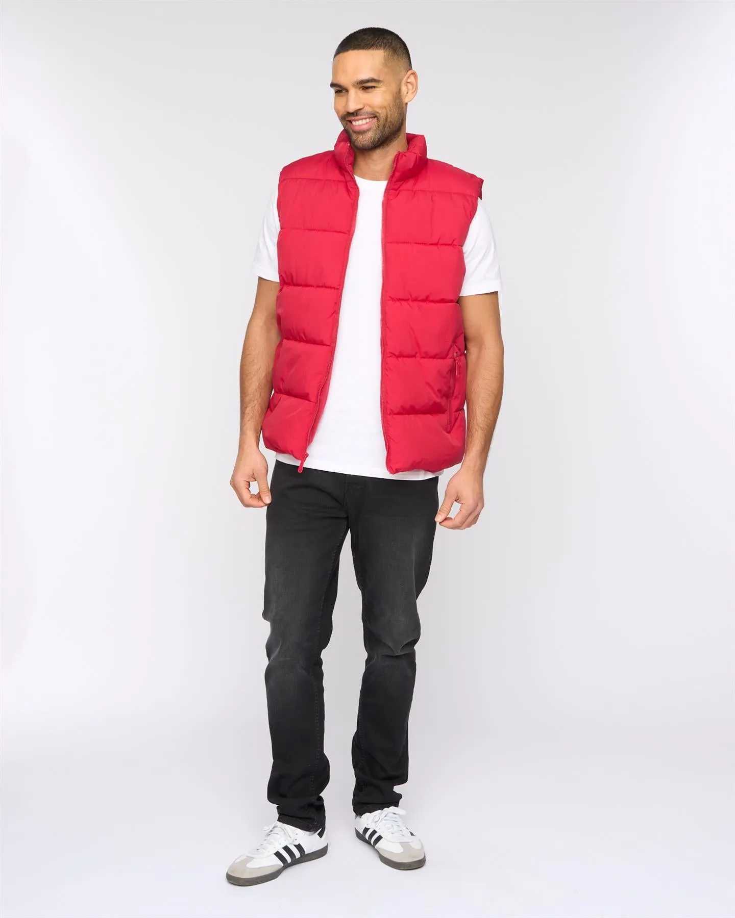 Stanten Puffer Gilet Red