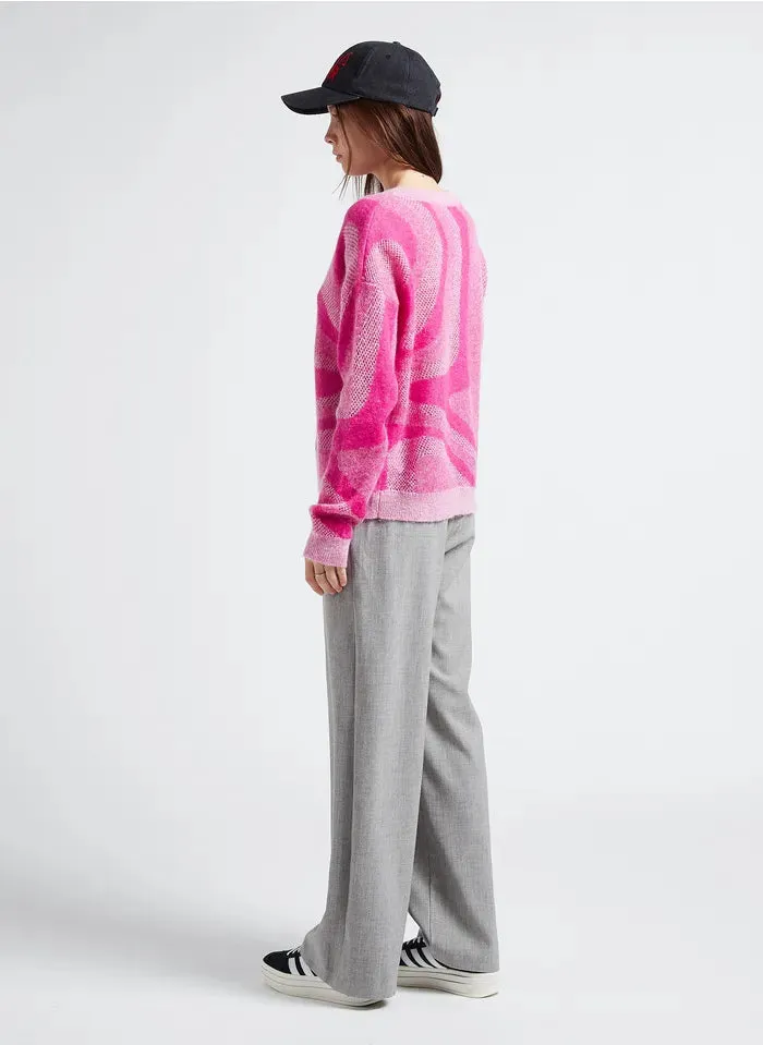 Suncoo Jaime Wide Leg Pant - Gris Clair