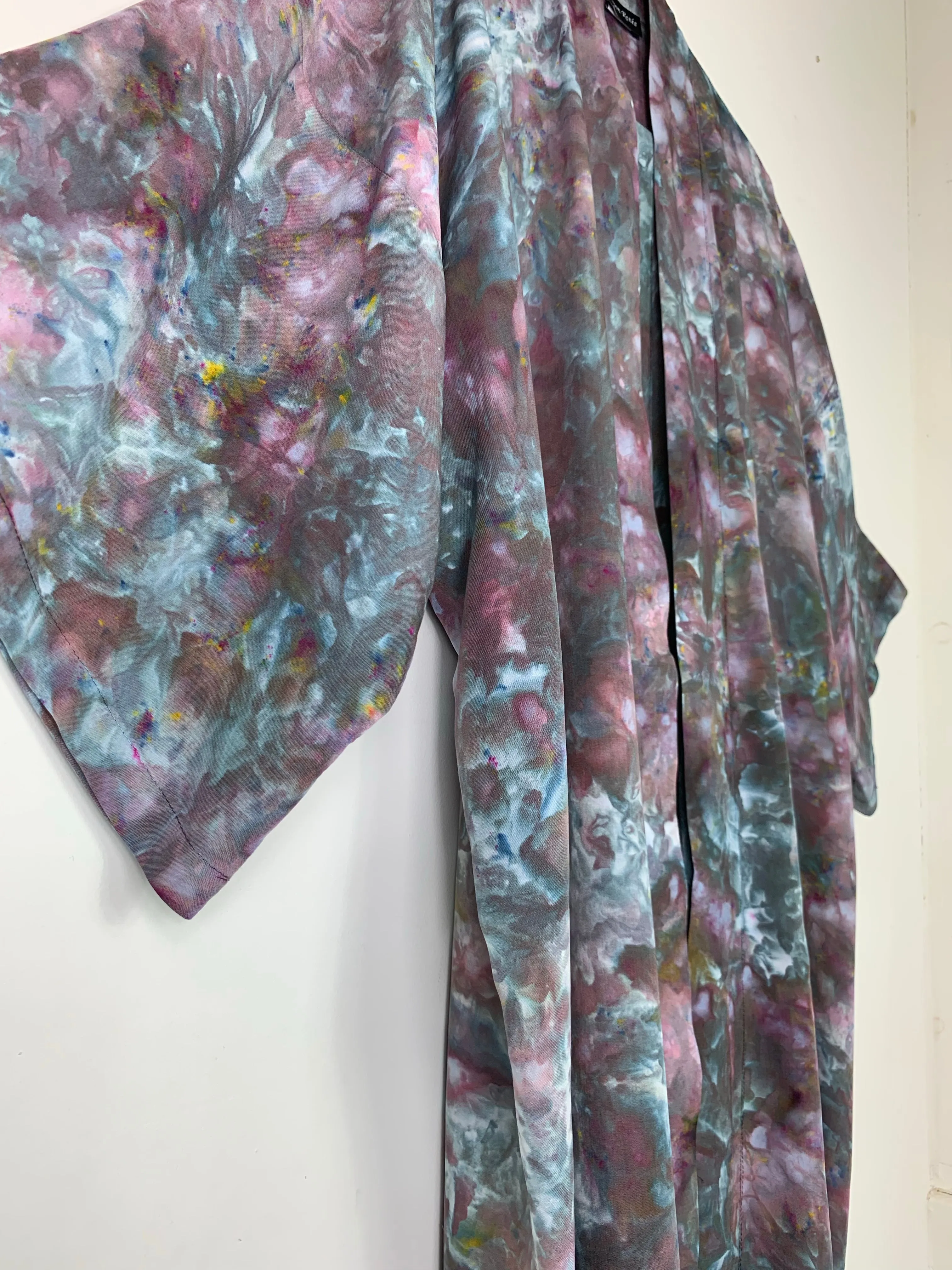 Sunlit forest kimono robe