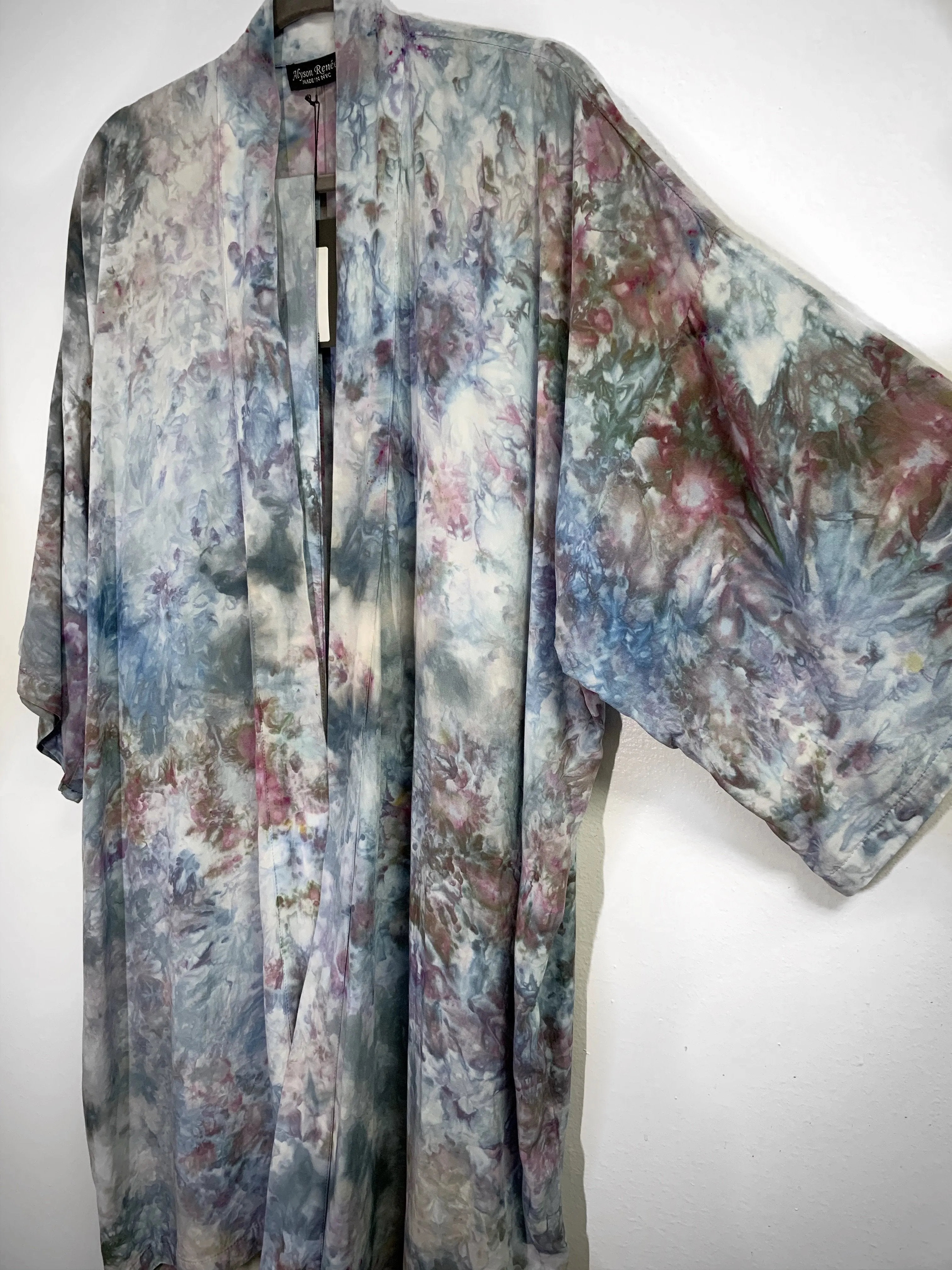 Sunlit forest kimono robe