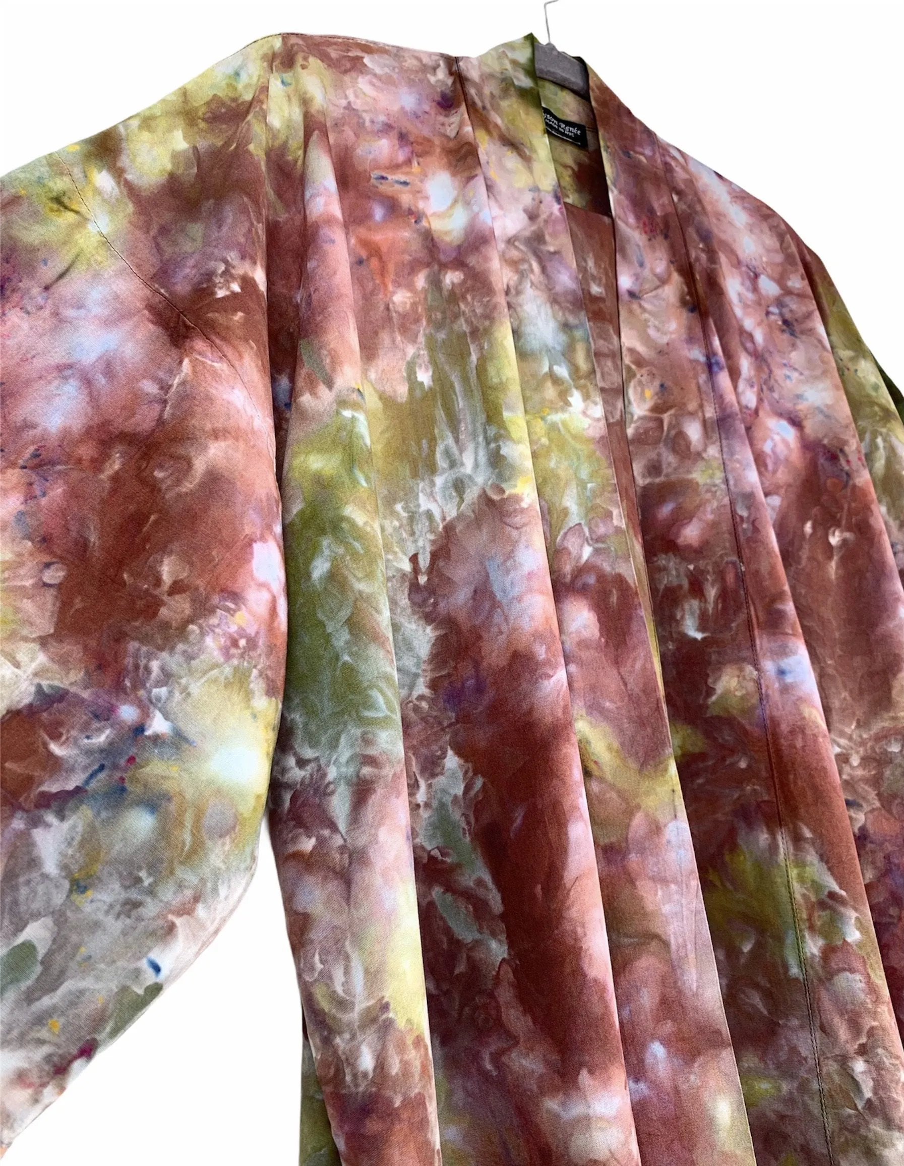 Sunlit forest kimono robe