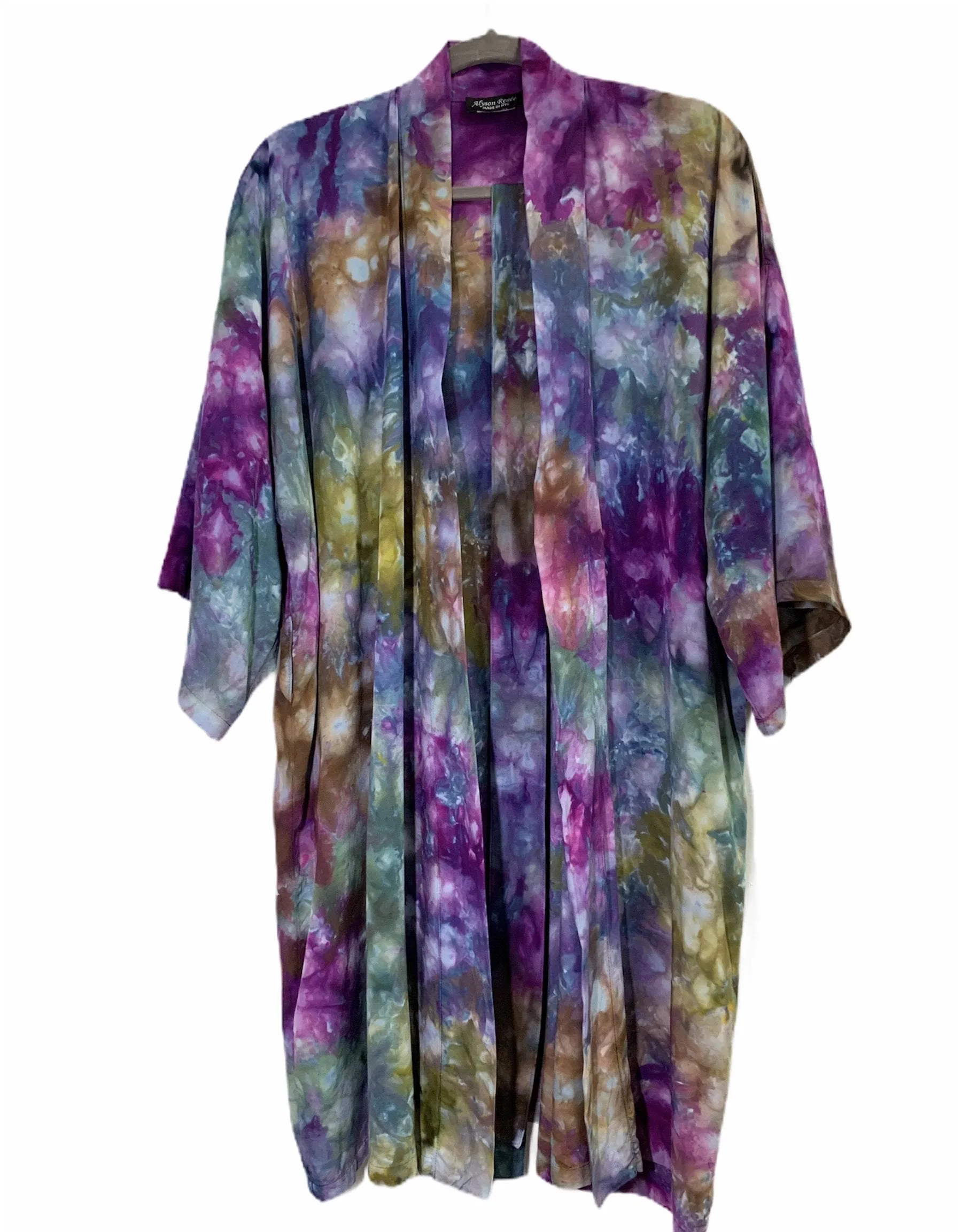 Sunlit forest kimono robe