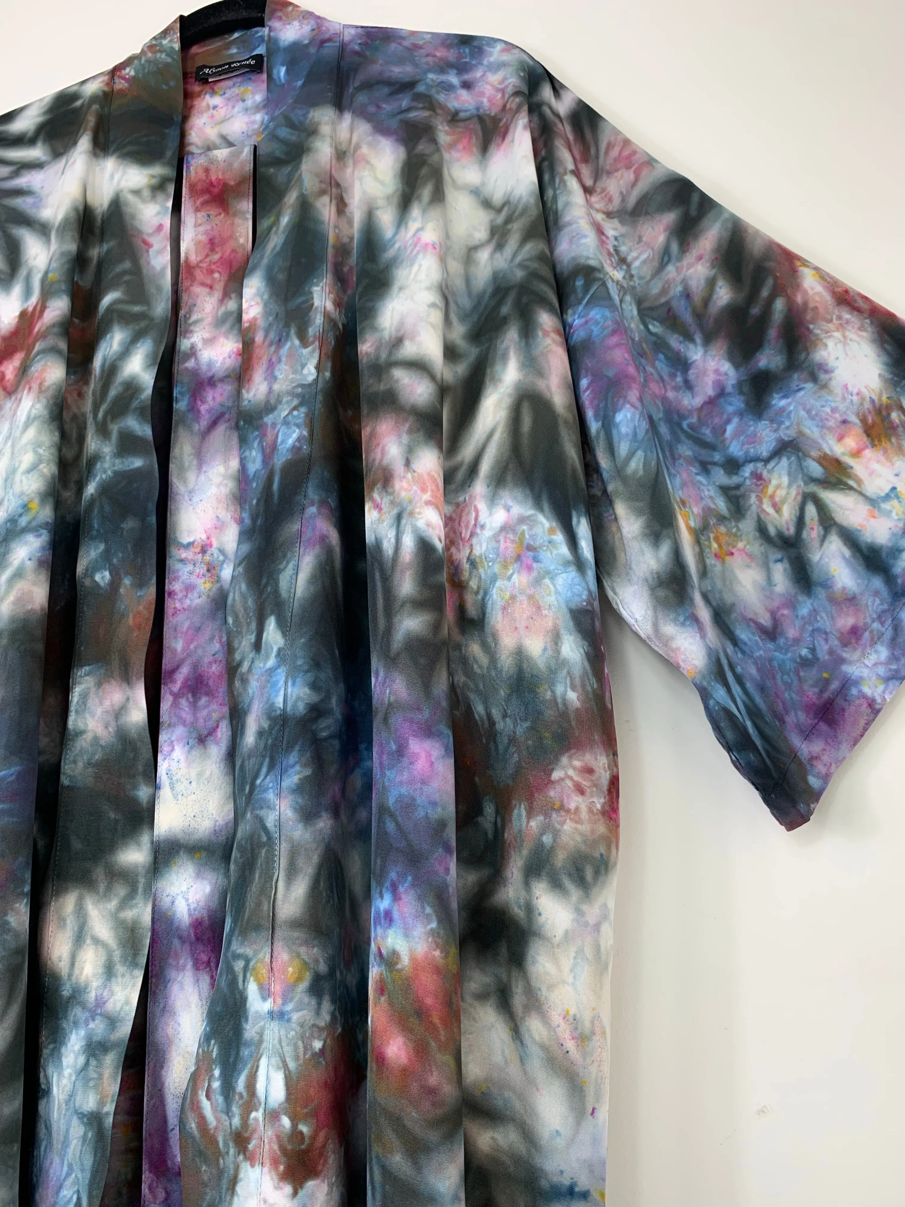 Sunlit forest kimono robe