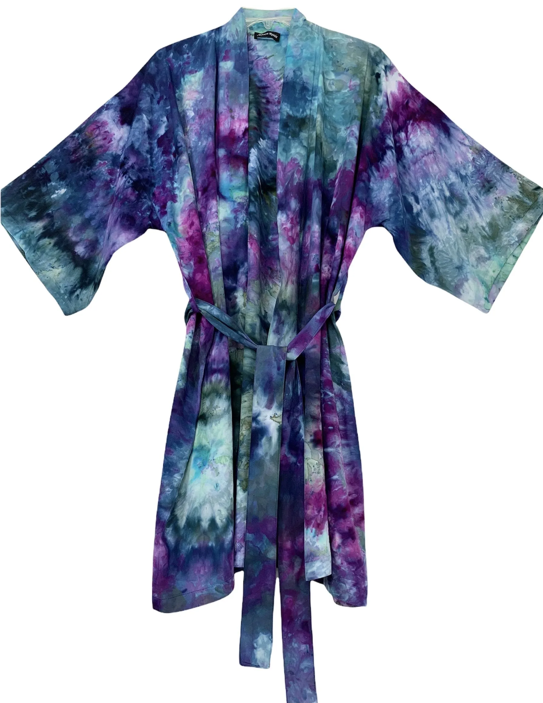 Sunlit forest kimono robe