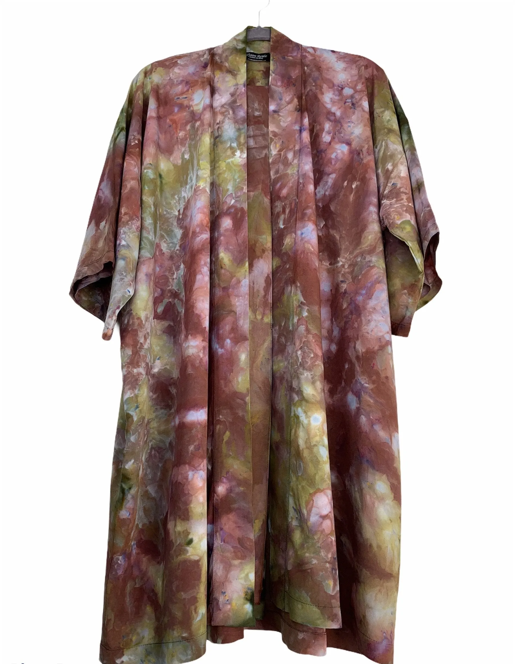 Sunlit forest kimono robe