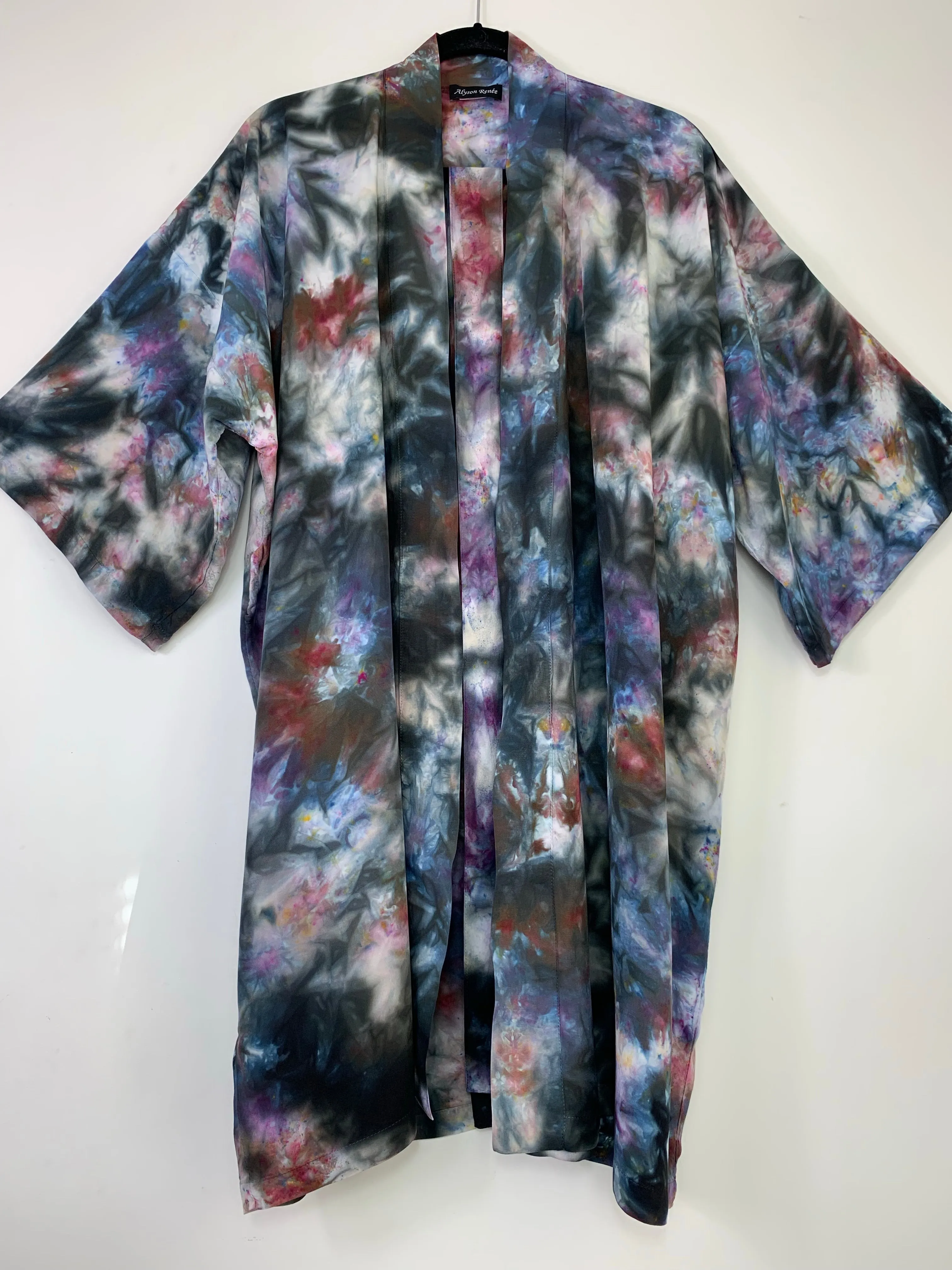 Sunlit forest kimono robe