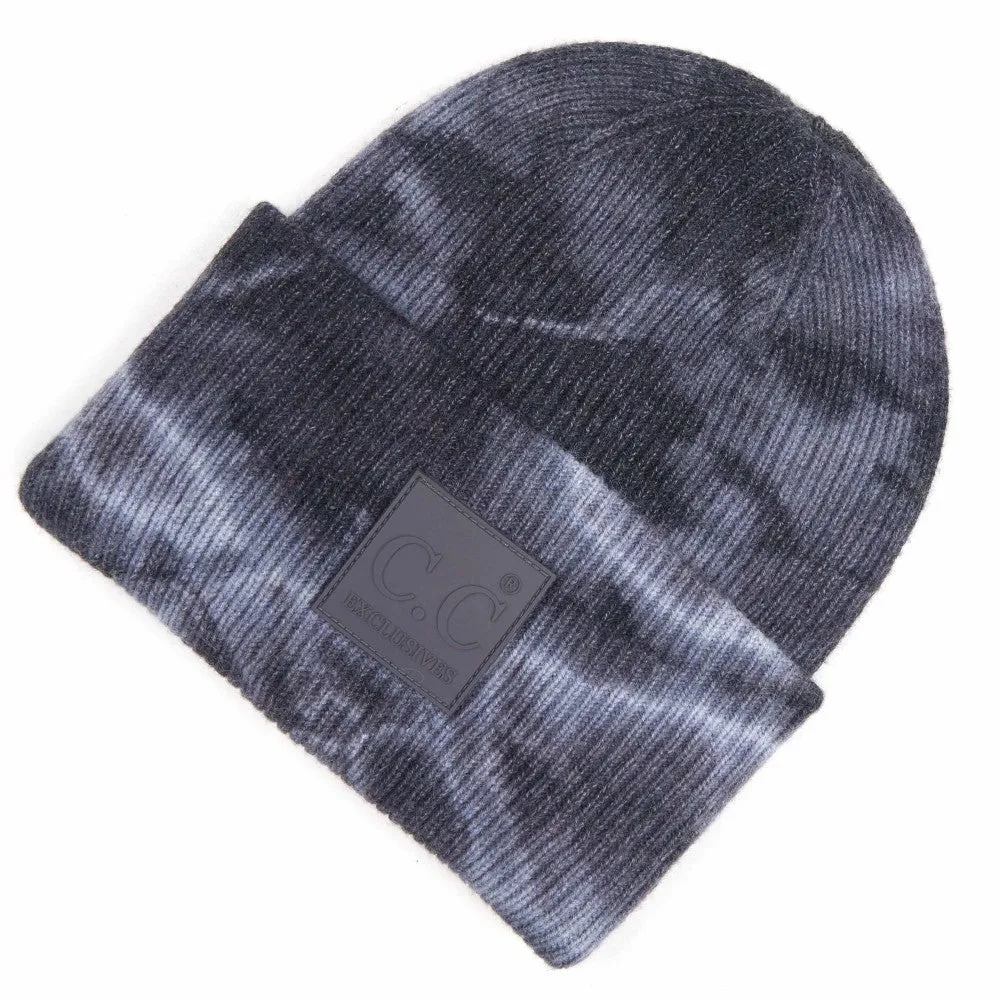 Tie Dye Knit Cuff Hat