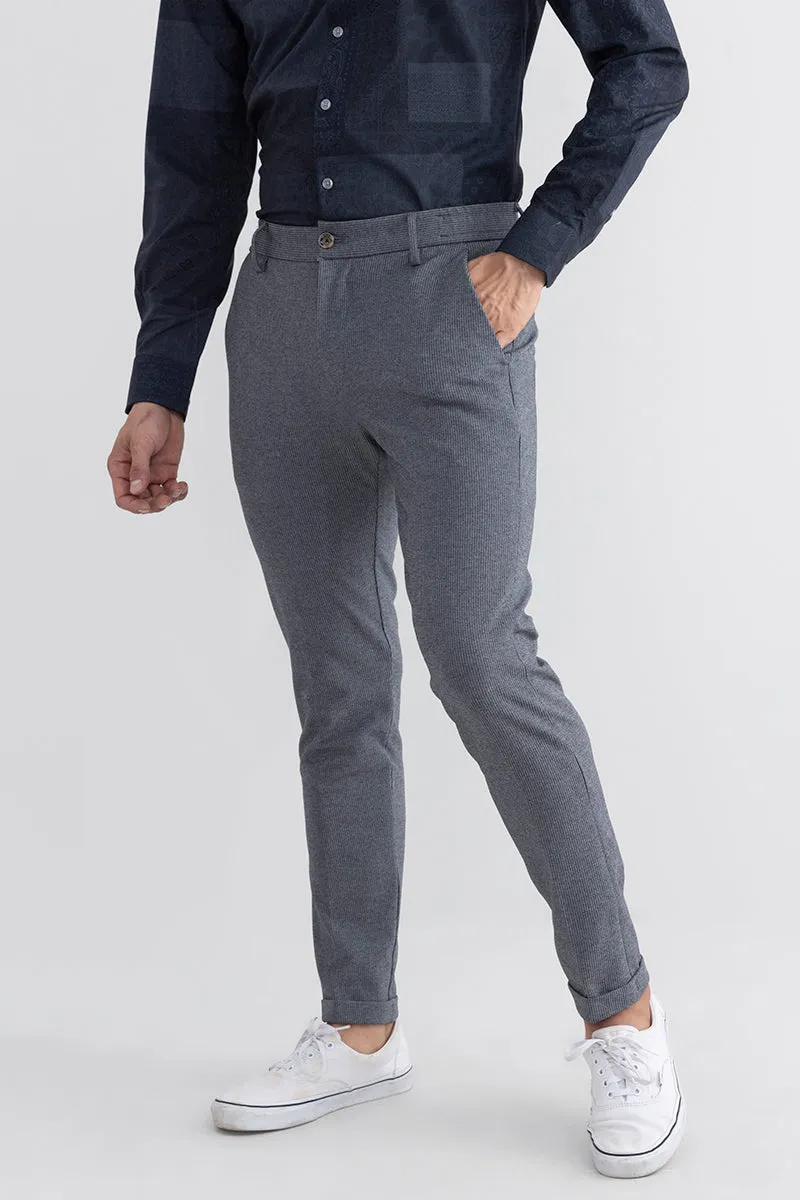 Towny Grey Knitted Chino