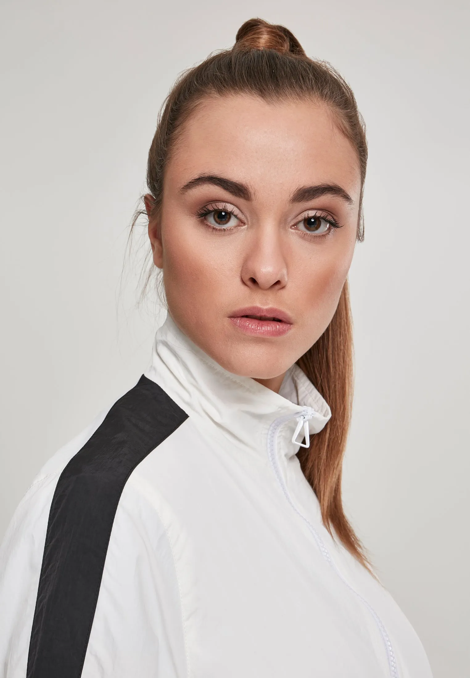 UC Short Striped Crinkle Track Jacket