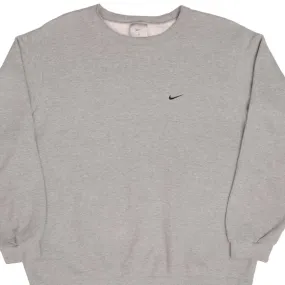 VINTAGE NIKE SWOOSH GREY SWEATSHIRT 2000S XL