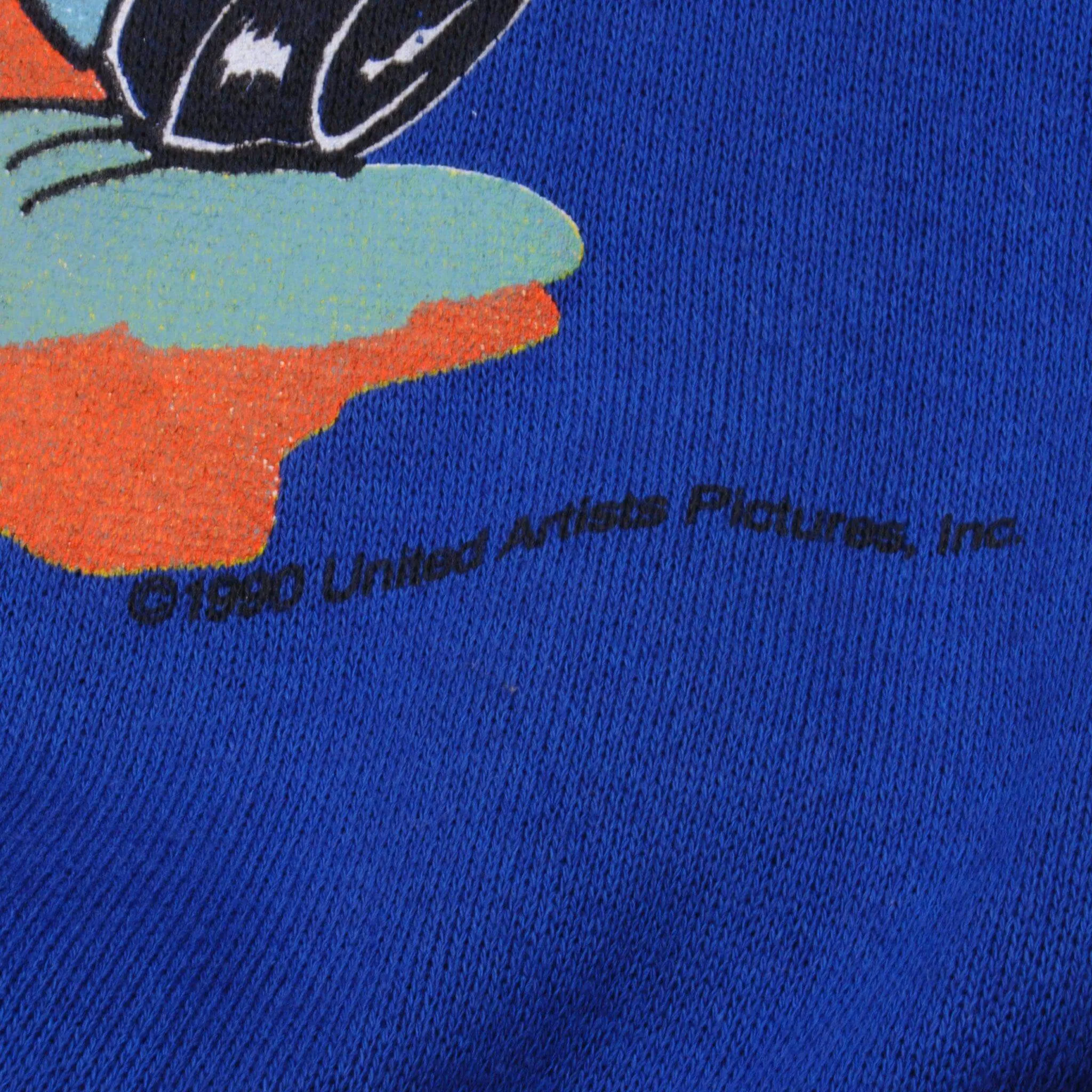 VINTAGE PINK PANTHER CARTOON SWEATSHIRT 1990 LARGE MADE USA