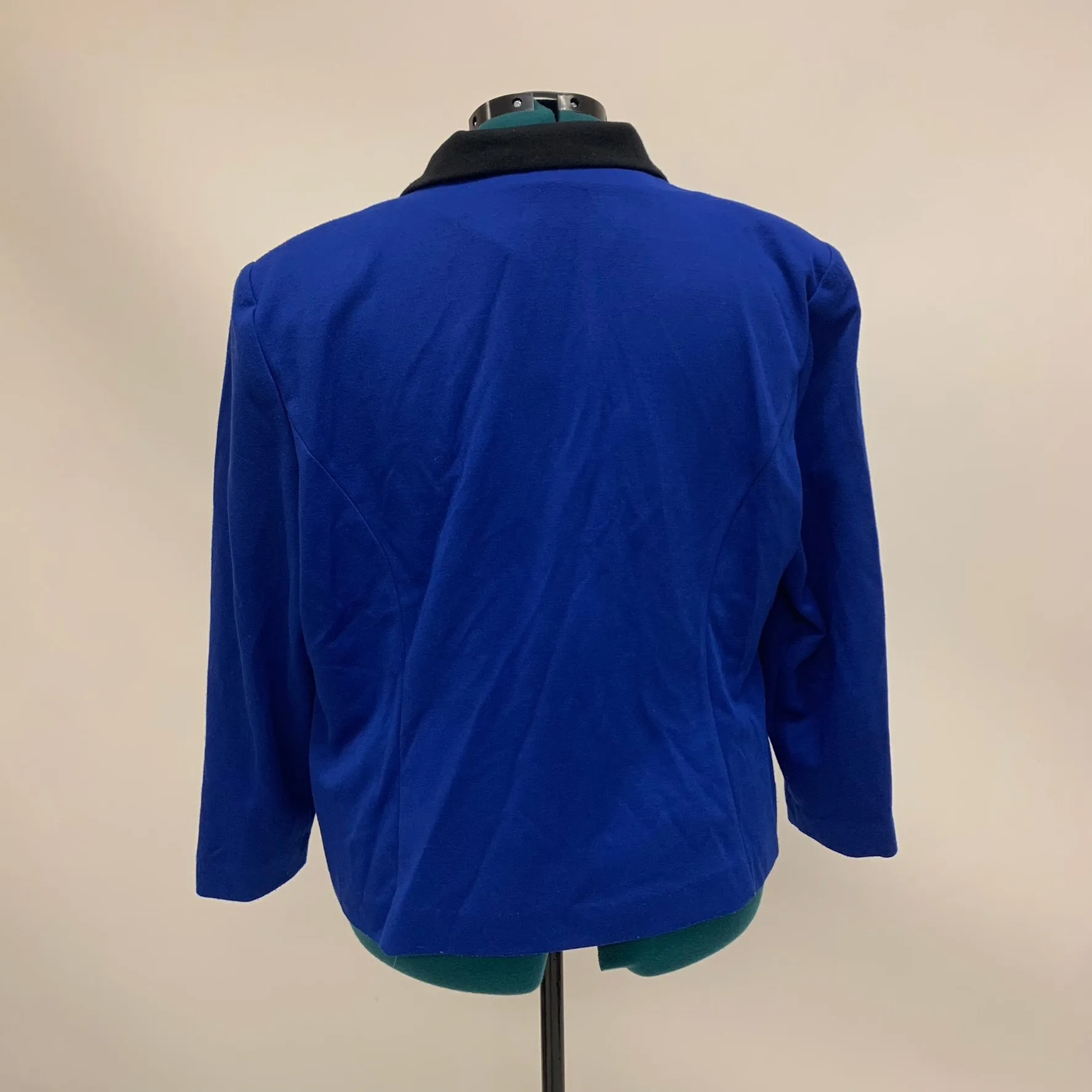 Vintage Royal Blue and Black Blazer