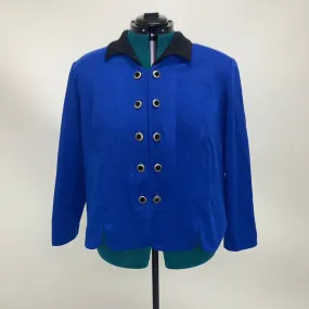 Vintage Royal Blue and Black Blazer