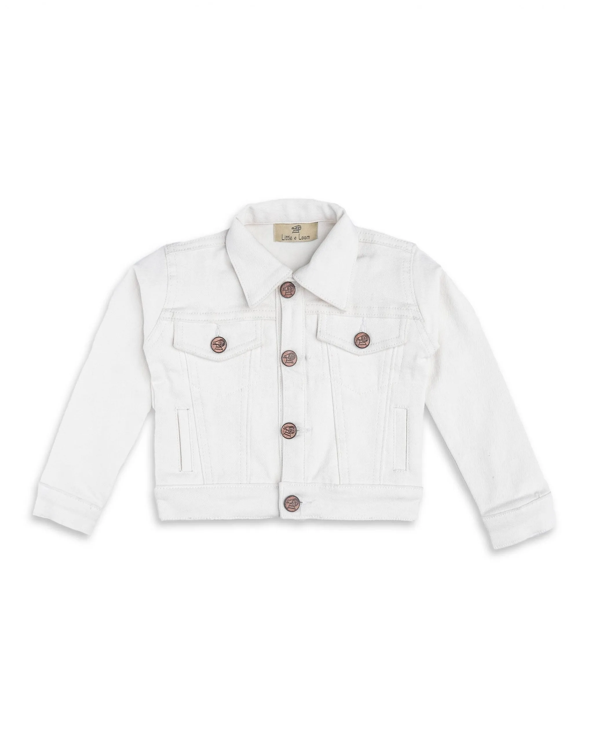 WHITE TRUCKER JACKET