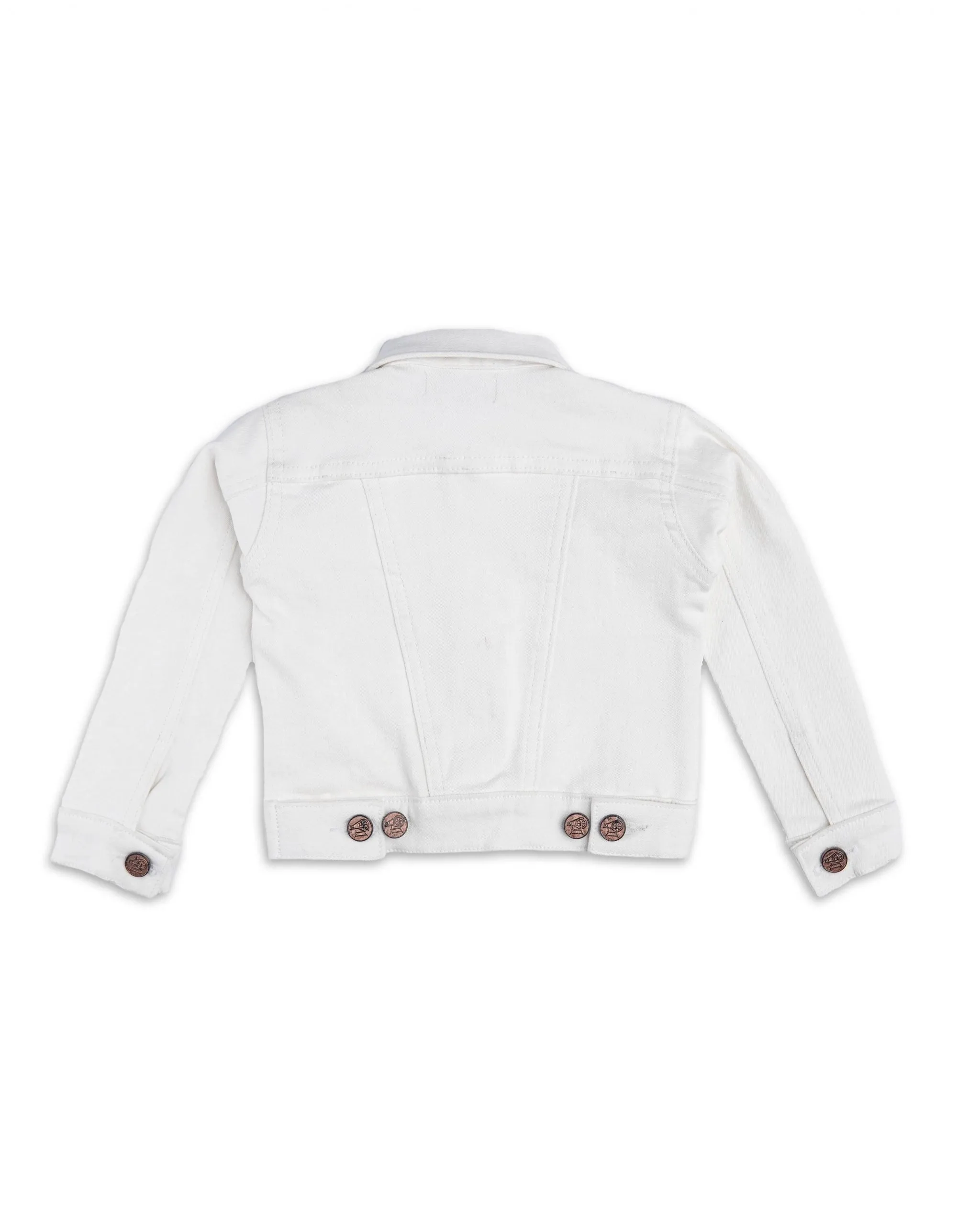 WHITE TRUCKER JACKET