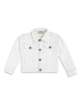 WHITE TRUCKER JACKET